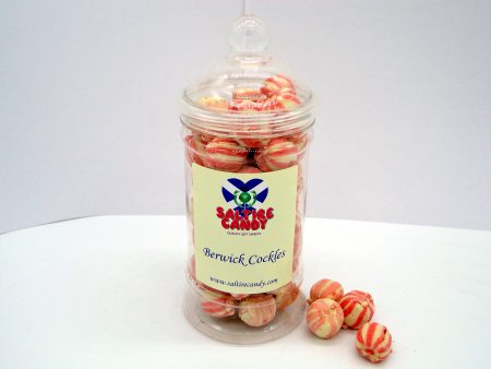 Berwick Cockles Sweet Jar available to buy online from Scottish sweet shop Saltire Candy