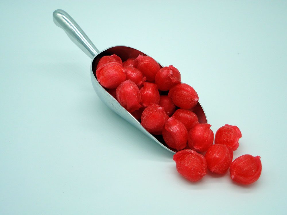Sherbet Strawberries sweets to buy online from Saltire Candy