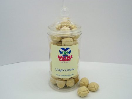 Ginger Creams Sweet Jar available to buy online from Scottish sweet shop Saltire Candy