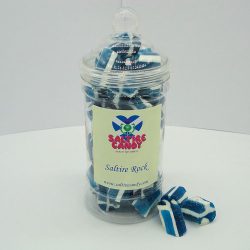 Saltire Rock Sweet Jar available to buy online from Scottish sweet shop Saltire Candy