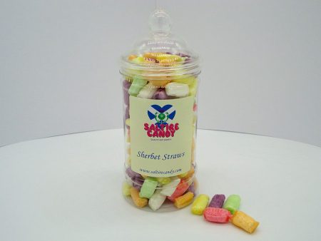 Sherbet Straws Sweet Jar available to buy online from Scottish sweet shop Saltire Candy